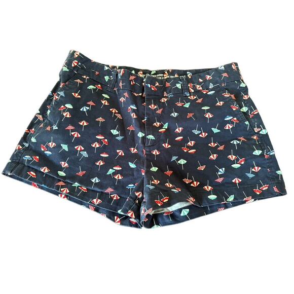 Khakis By GAP Womens Size 12 City 3 Inch Shorts Dark Blue Umbrella Summer Beach - Picture 1 of 6